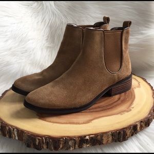 Cole Hana Suede Leather Chelsea Ankle Boots